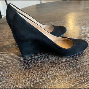 NWOT JCrew Wedge Suede Heels